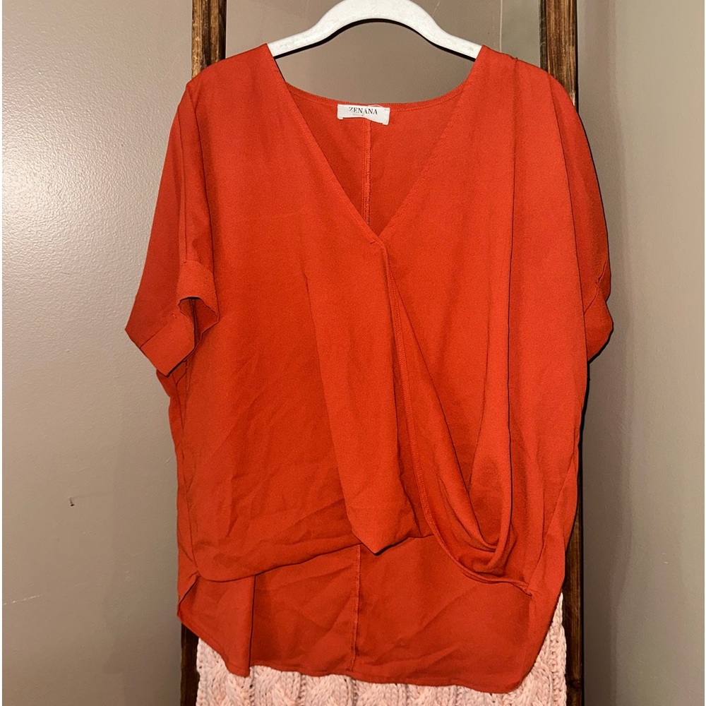 burnt orange top